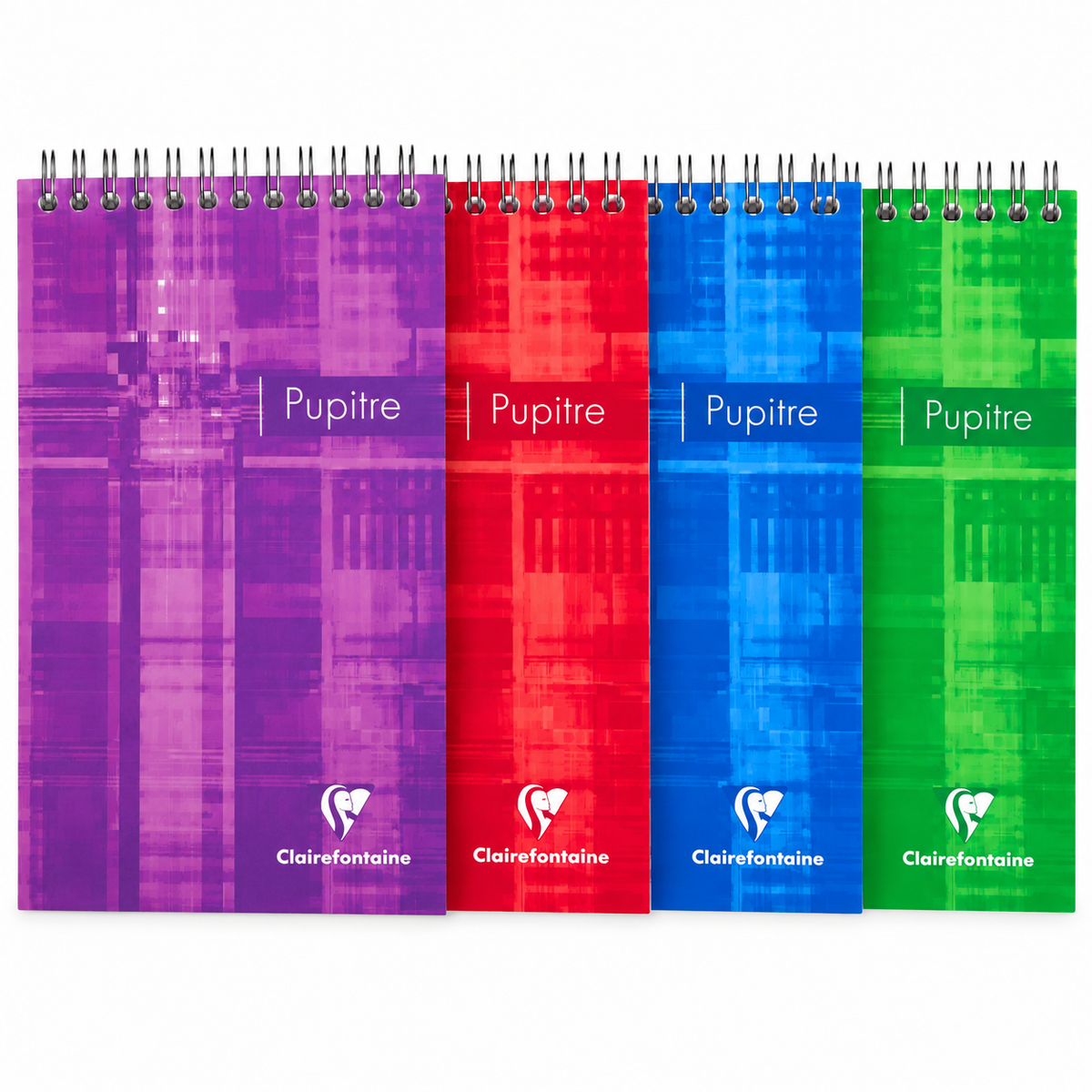 Bloc-notes pupitre quadrillé 5/5 assortis spirale 80 feuilles A5 (14,8 x 21 cm) - CLAIREFONTAINE
