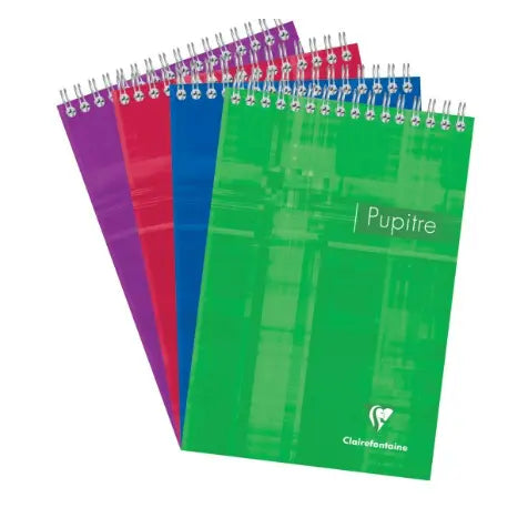 Bloc-notes pupitre reliure intégrale ligné -assortis- A5. 80 feuilles (14.8x21cm) CLAIREFONTAINE
