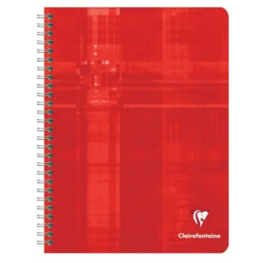 Cahier Ligné En Spirale 100P 6¾X8¾. Assortis CLAIREFONTAINE