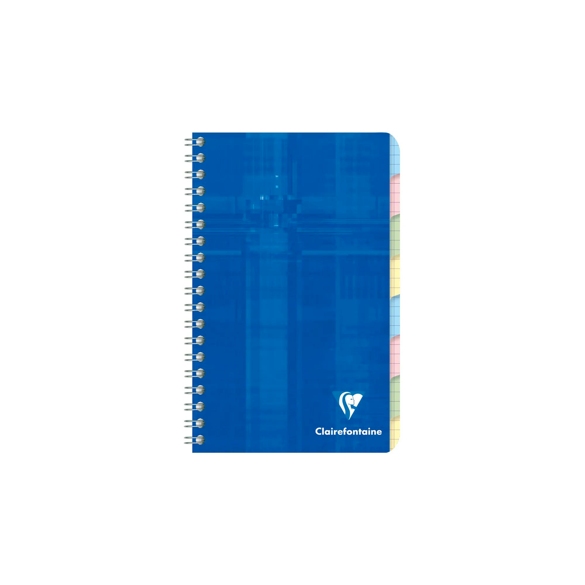 Cahier répertoire 8 index quadrillé 5/5 assortis 96 pages (11 x 17 cm) - CLAIREFONTAINE