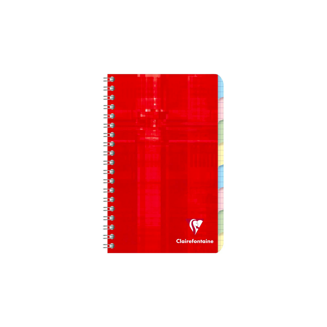 Cahier répertoire 8 index quadrillé 5/5 assortis 96 pages (11 x 17 cm) - CLAIREFONTAINE