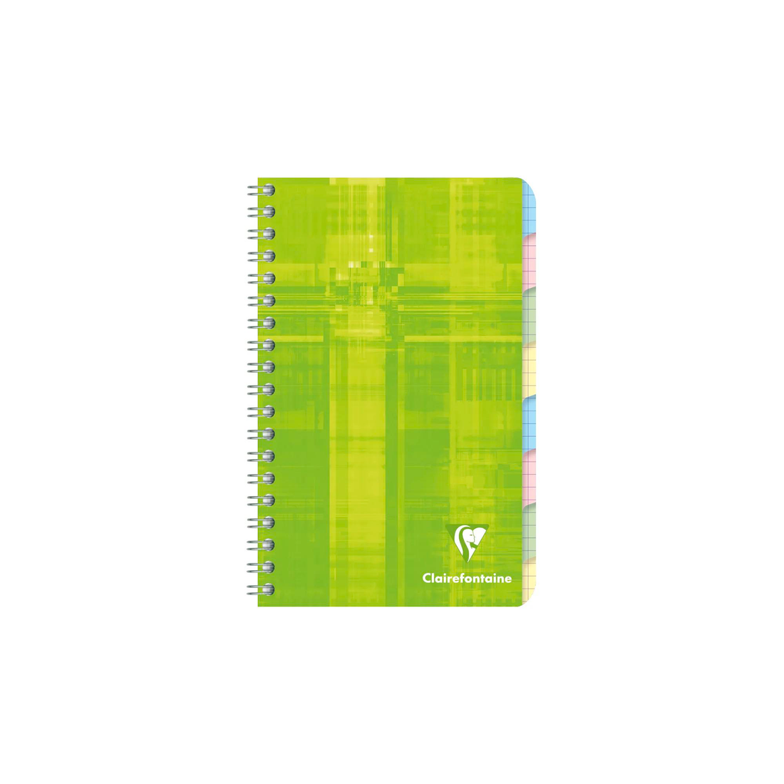 Cahier répertoire 8 index quadrillé 5/5 assortis 96 pages (11 x 17 cm) - CLAIREFONTAINE
