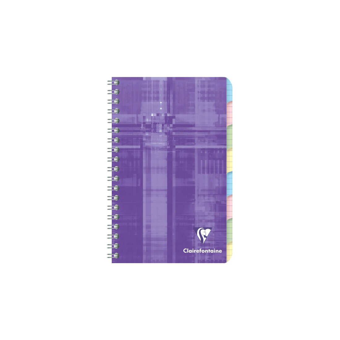 Cahier répertoire 8 index quadrillé 5/5 assortis 96 pages (11 x 17 cm) - CLAIREFONTAINE