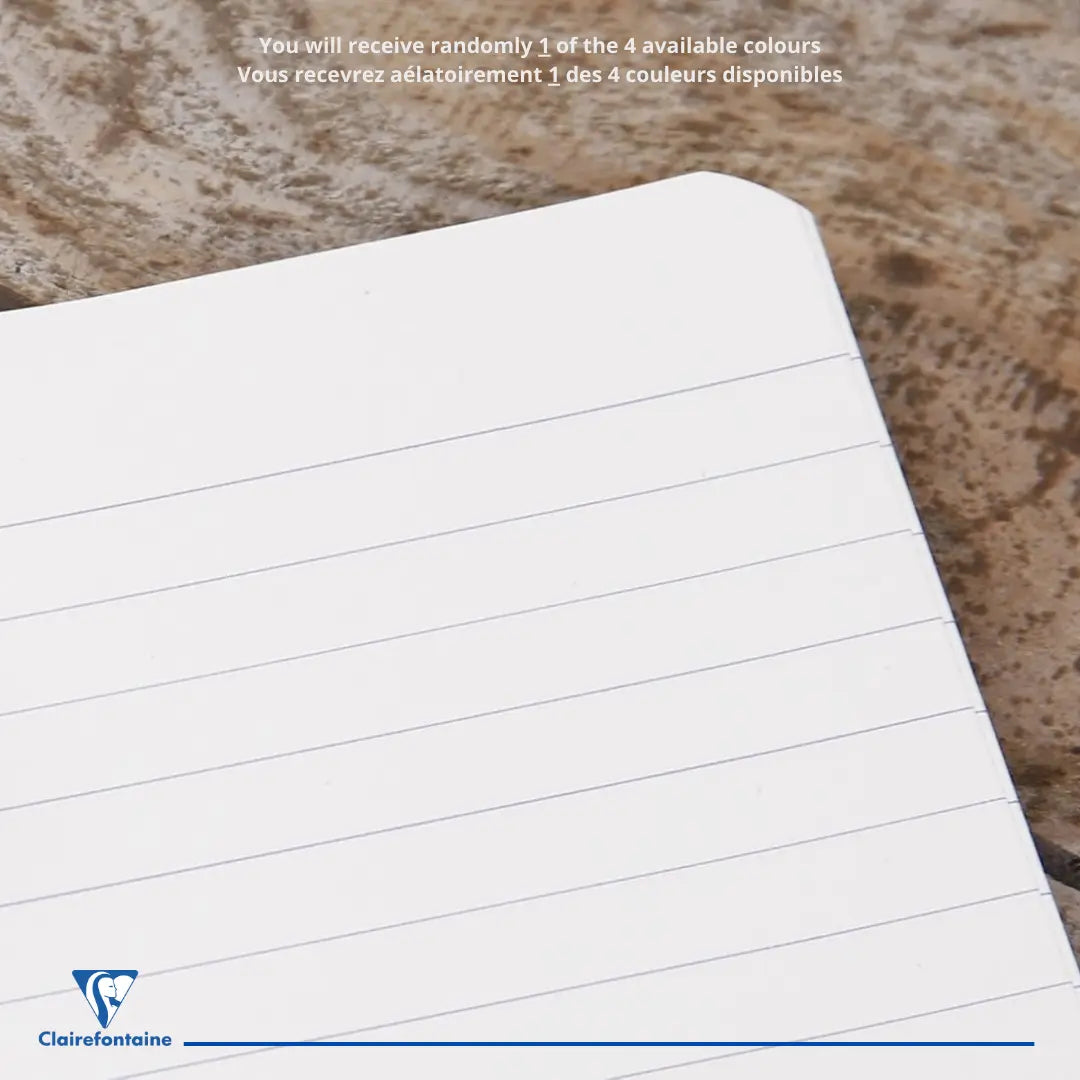 Cahier reliure intégrale ligné+M -assortis- A5+. 180 pages (16.5x21cm) CLAIREFONTAINE