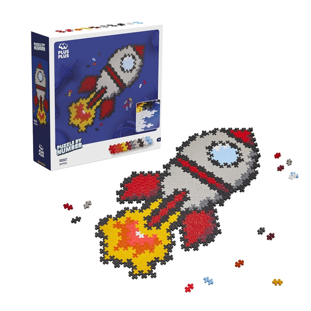PUZZLE BY NUMBER - FUSÉE - 500pcs PLUS PLUS