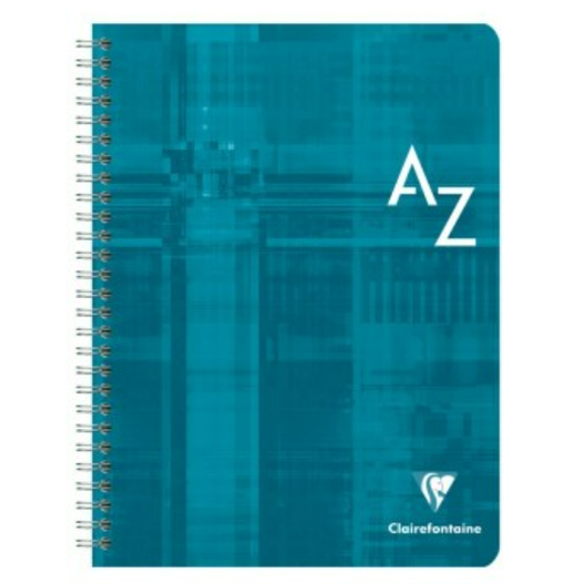 Cahier répertoire reliure intégrale seyès -assortis- 180 pages (17x22cm) CLAIREFONTAINE