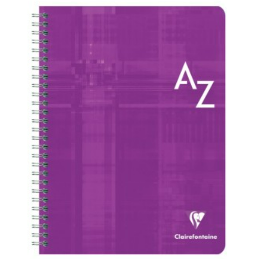 Cahier répertoire reliure intégrale seyès -assortis- 180 pages (17x22cm) CLAIREFONTAINE