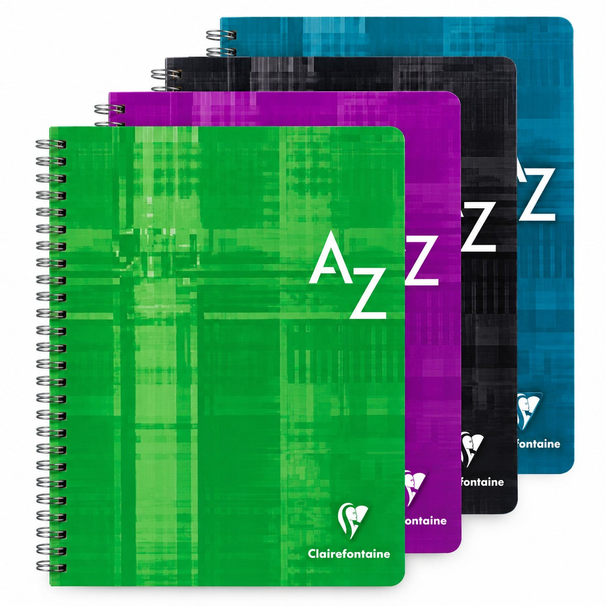 Cahier répertoire reliure intégrale 5/5 assortis 180 pages (17x22cm) - CLAIREFONTAINE