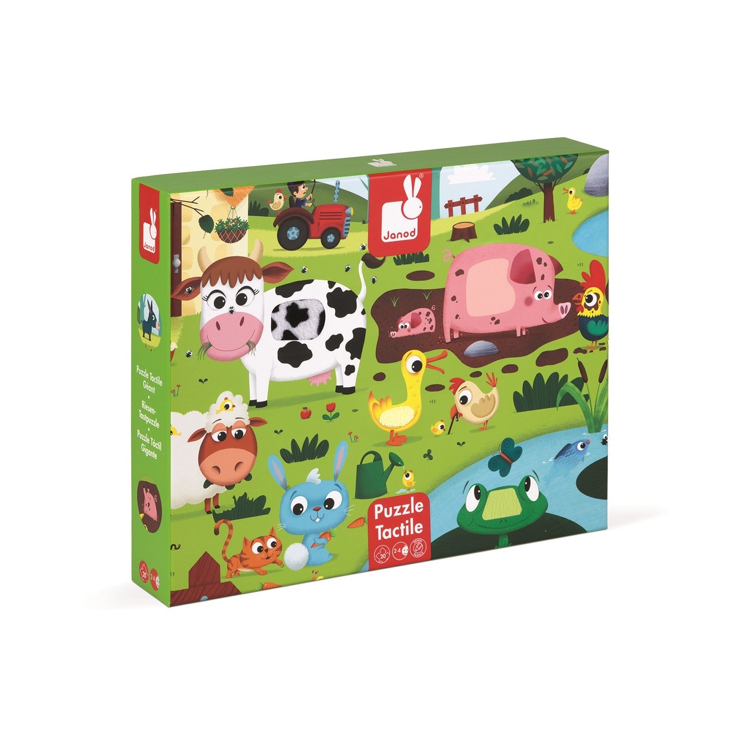 PZ20- TACTILE - LES ANIMAUX DE LA FERME JANOD PUZZLES