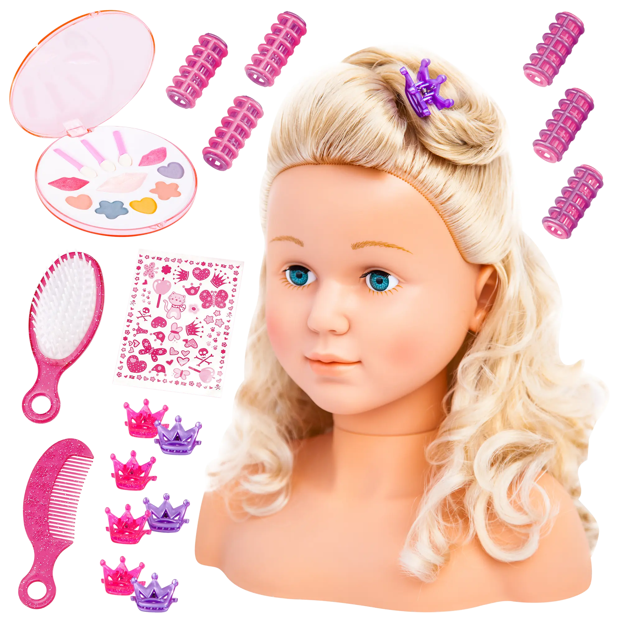 SUPER MODEL : TÊTE À STYLER – AVEC MAQUILLAGE BAYER DESIGN