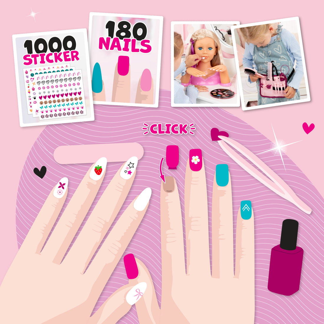 CHARLENE SUPER MODEL MAGIC NAILS STYLING HEAD