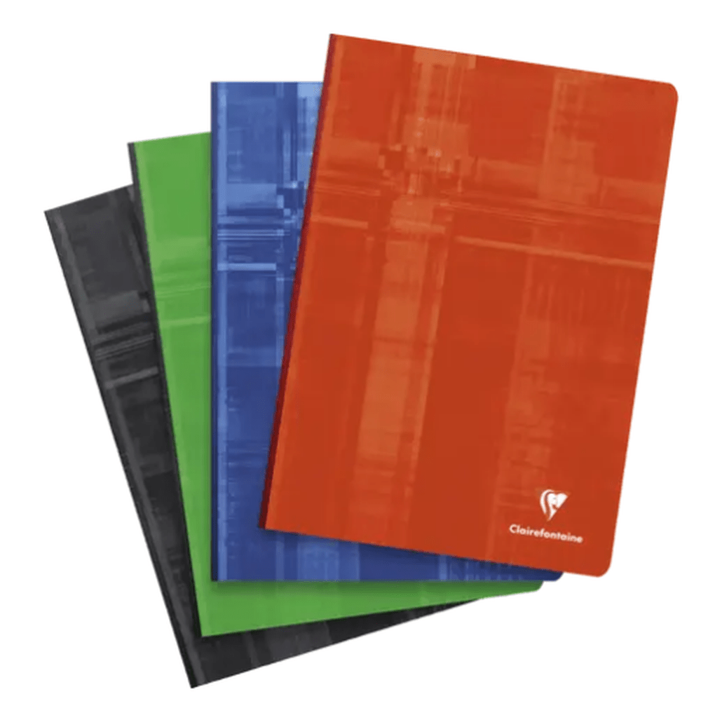 Cahier brochure dos toilé ligné -assorted- A4. 192 pages (21x29.7cm) CLAIREFONTAINE