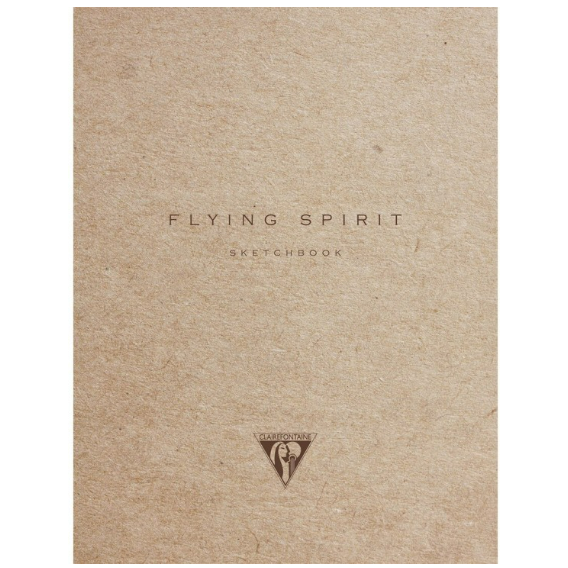 Flying spirit: cahier de croquis dos cousu -motifs assortis- A5+. 60 feuilles (16.5x21cm) CLAIREFONTAINE