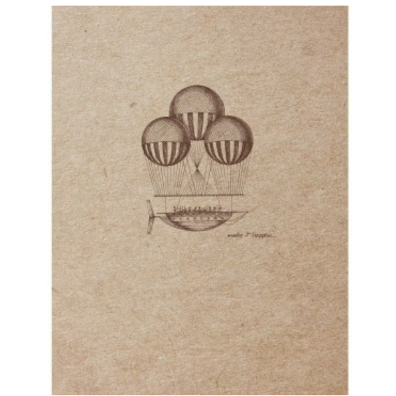 Flying spirit: cahier de croquis dos cousu -motifs assortis- A6. 50 feuilles (10.5x14.8cm) CLAIREFONTAINE