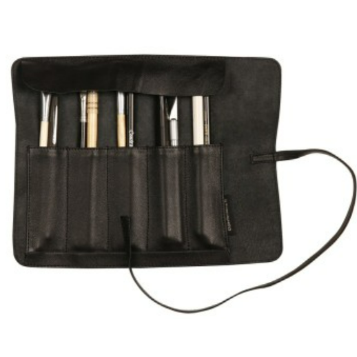 Flying spirit:  trousse en cuir -étui rouleau -noir (26.7x24cm) CLAIREFONTAINE