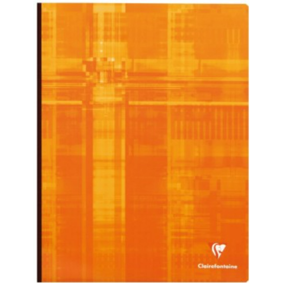 Cahier brochure dos toilé seyès -assortis- 288 pages (24x32cm) CLAIREFONTAINE