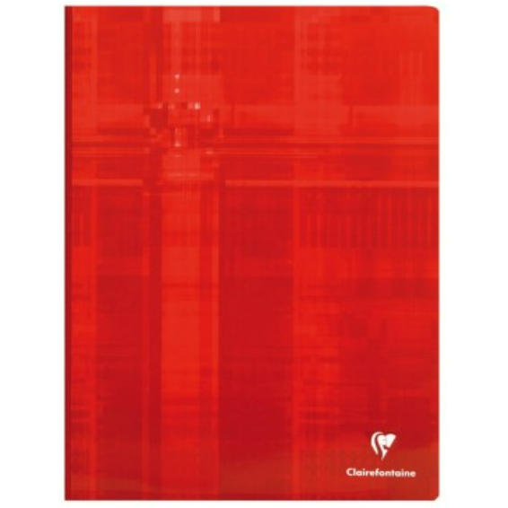 Cahier brochure dos toilé seyès -assortis- 288 pages (24x32cm) CLAIREFONTAINE