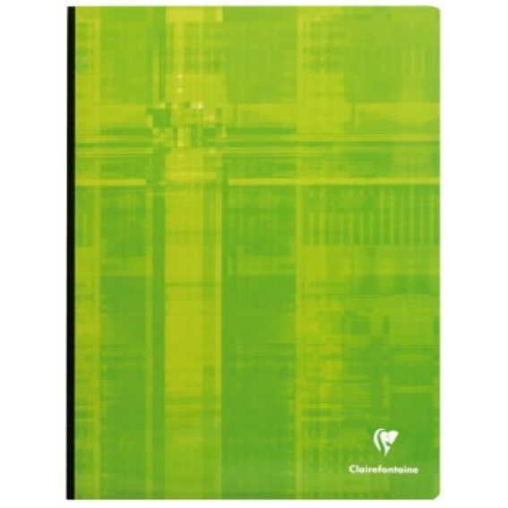 Cahier brochure dos toilé seyès -assortis- 288 pages (24x32cm) CLAIREFONTAINE