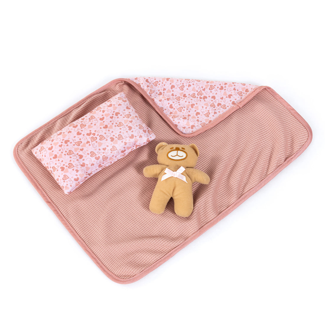 POUPÉE REBORN BABY AVEC COUVERTURE ET OREILLER - 38 CM