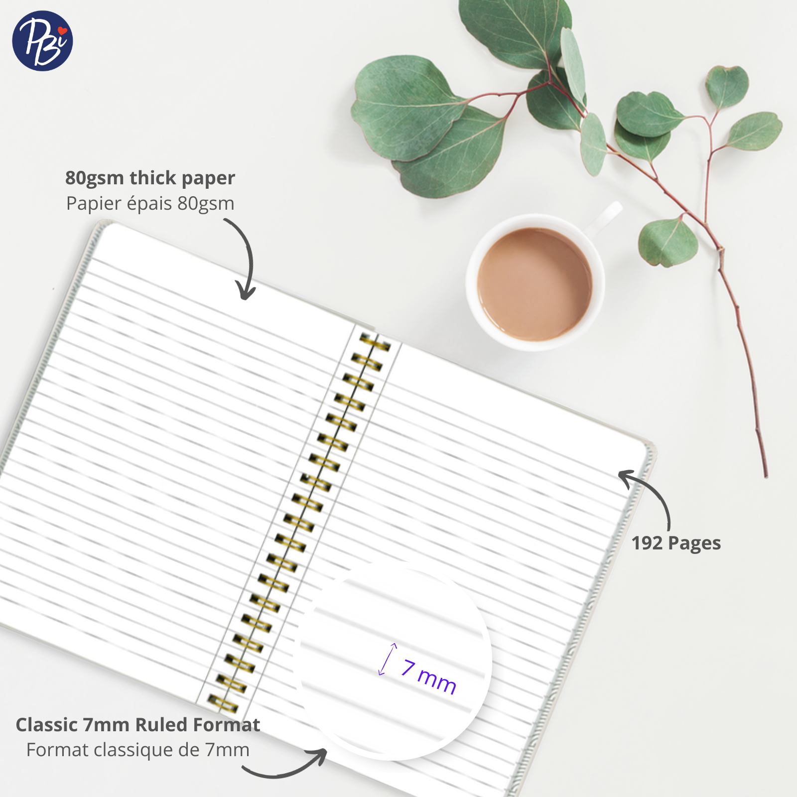 CAHIER DE NOTES - GRAND - SÉRÉNITÉ PBI LIVRES NOTES