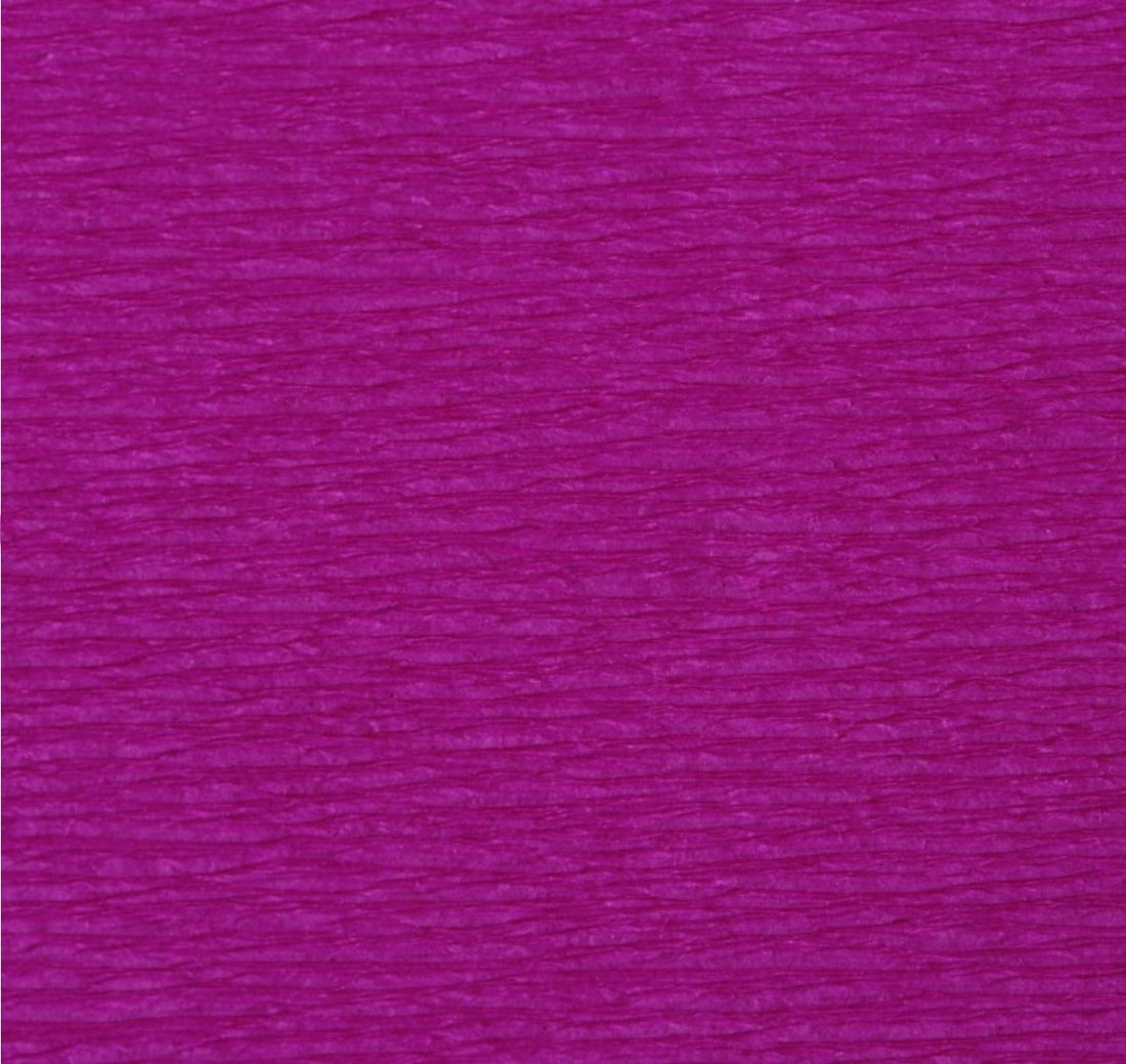 Papier Crépon cyclamen (2,5 x 0,5 m) - CLAIREFONTAINE