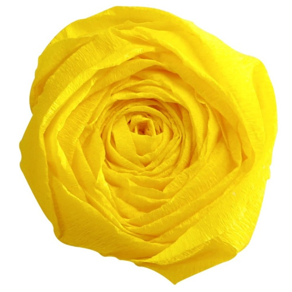 Papier Crépon citron (2,5 x 0,5 m) - CLAIREFONTAINE