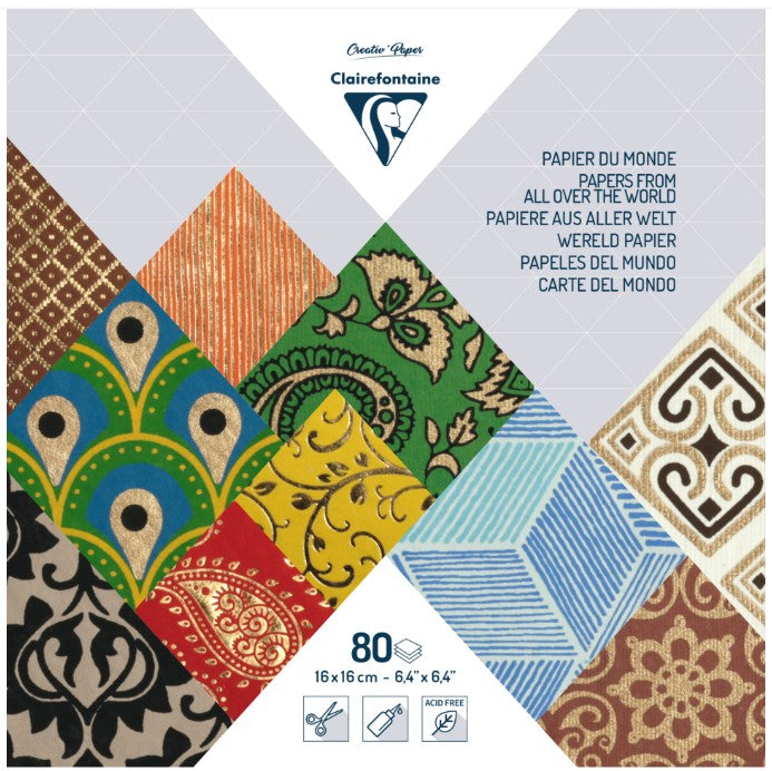 Papier du Monde 16X16 - 80 feuilles