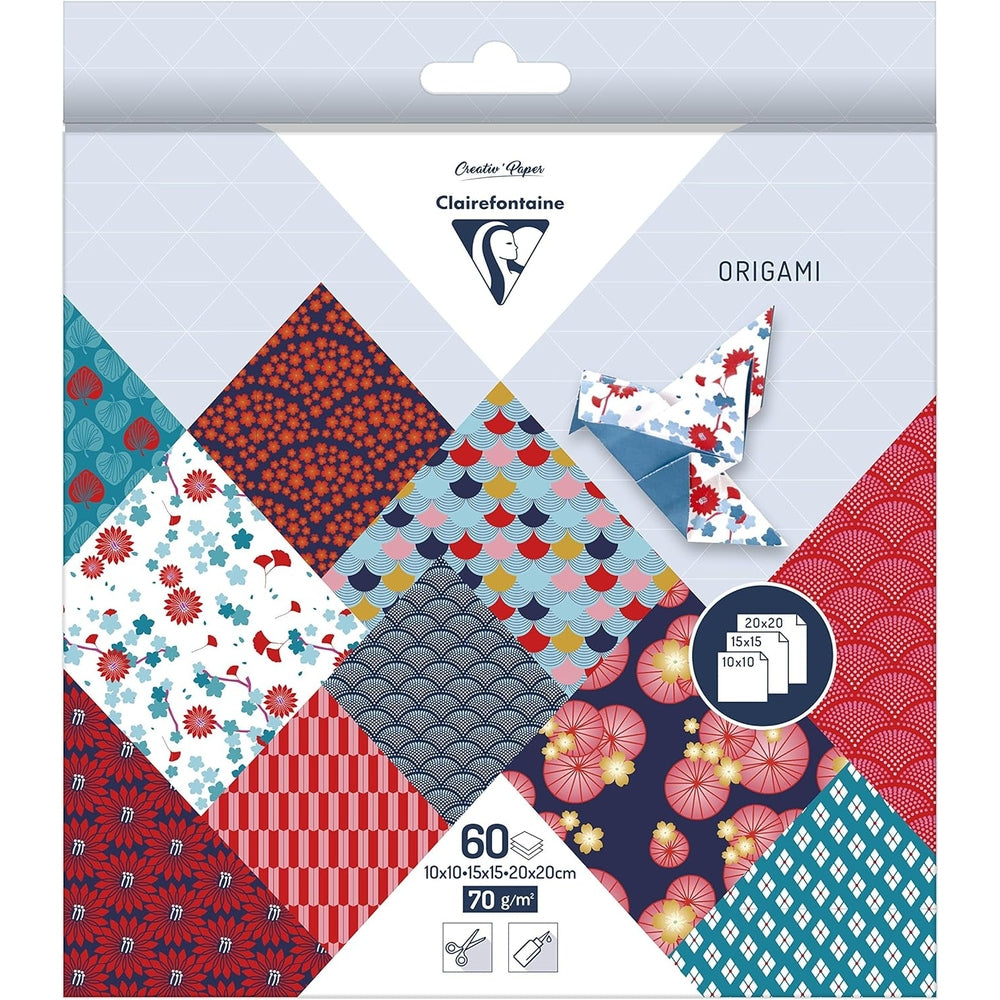 Kit Origami:  60F 10x10, 15x15, 20x20 - Hanayo CLAIREFONTAINE