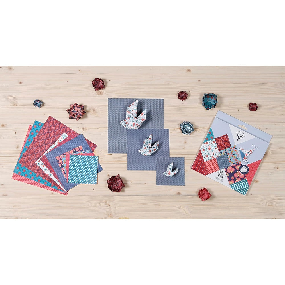 Kit Origami:  60F 10x10, 15x15, 20x20 - Hanayo CLAIREFONTAINE