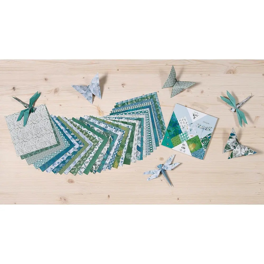 Kit Origami:  60F 10x10, 15x15, 20x20 - Végétal Chic CLAIREFONTAINE