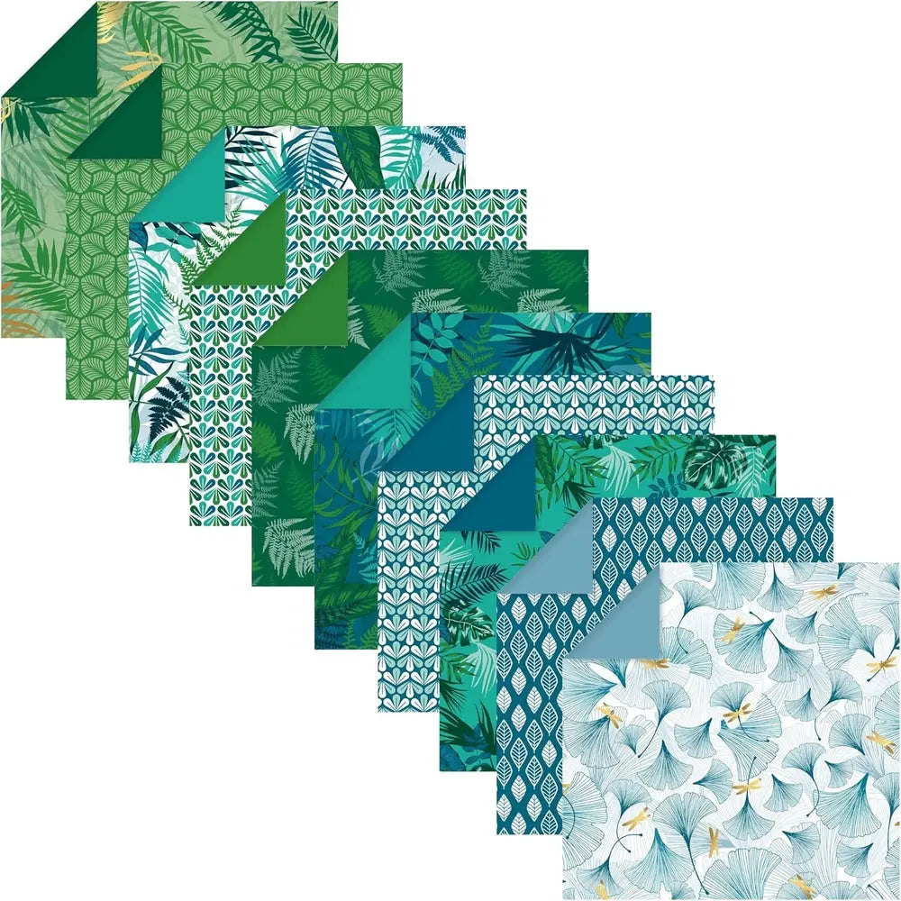 Kit Origami:  60F 10x10, 15x15, 20x20 - Végétal Chic CLAIREFONTAINE