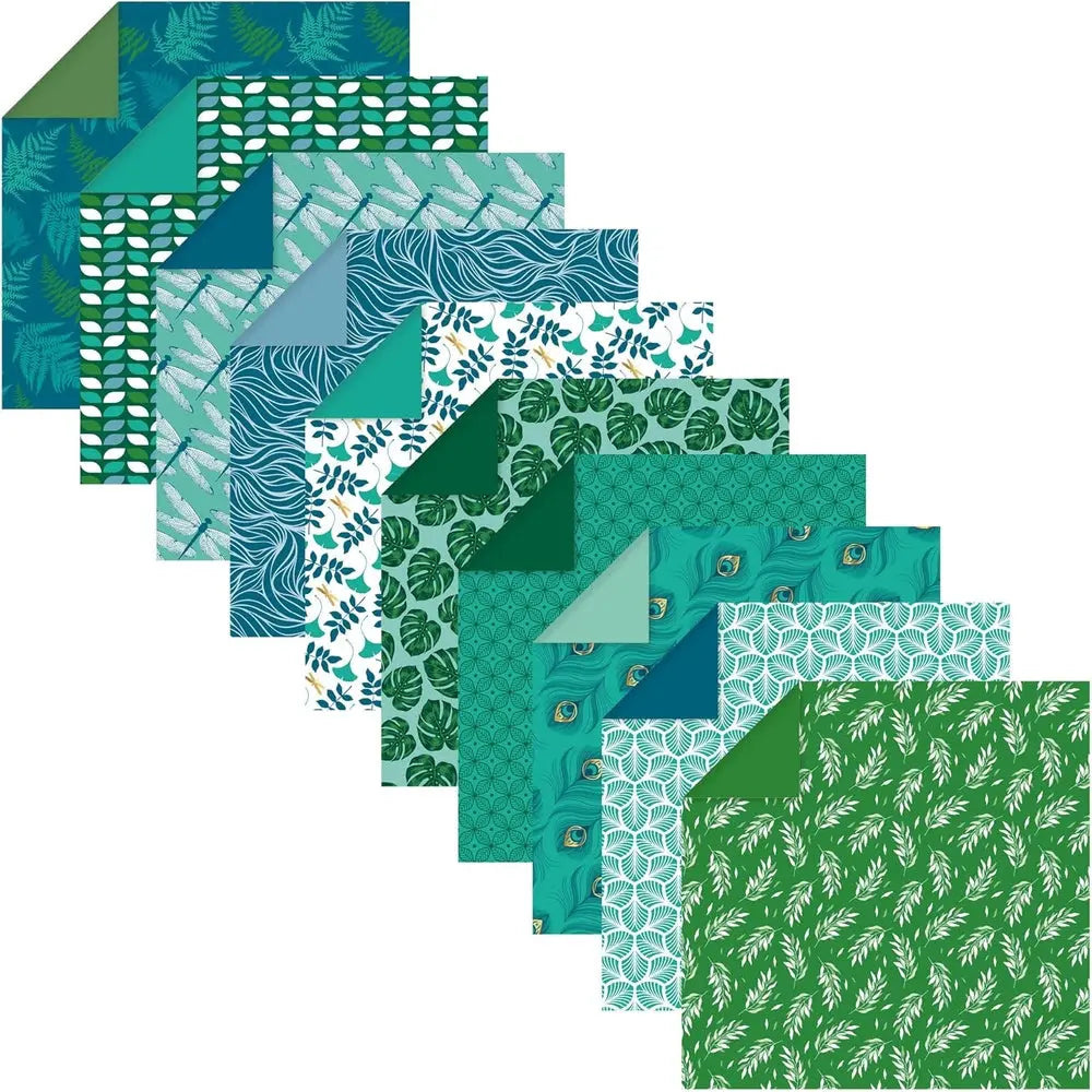 Kit Origami:  60F 10x10, 15x15, 20x20 - Végétal Chic CLAIREFONTAINE