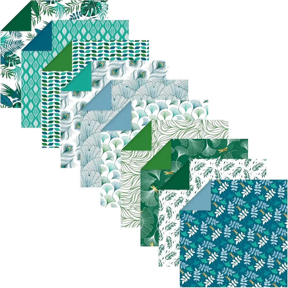 Kit Origami:  60F 10x10, 15x15, 20x20 - Végétal Chic CLAIREFONTAINE