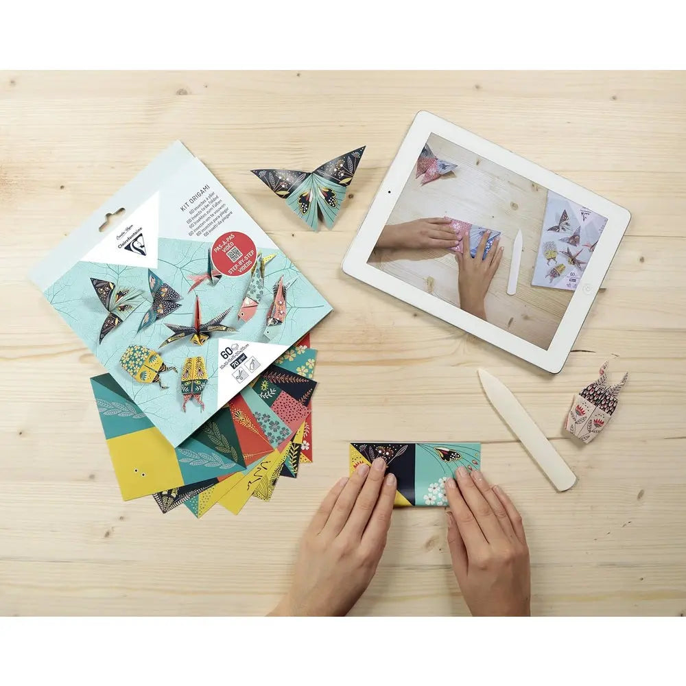 Kit Origami:  60F 10x10, 15x15, 20x20 - Insectes CLAIREFONTAINE