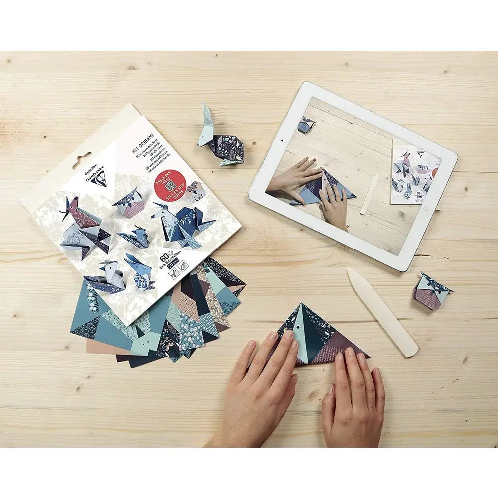 Kit Origami:  60F 10x10, 15x15, 20x20 - Animal CLAIREFONTAINE