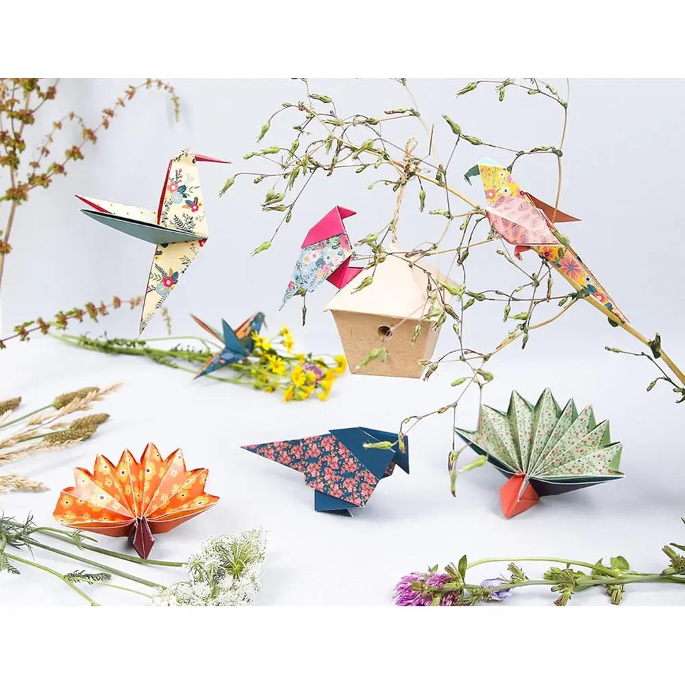 Kit Origami:  60F 10x10, 15x15, 20x20 - Oiseaux CLAIREFONTAINE
