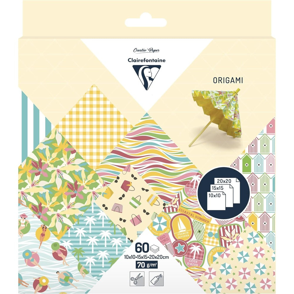 Kit Origami:  60F 10x10, 15x15, 20x20 - Riviera CLAIREFONTAINE