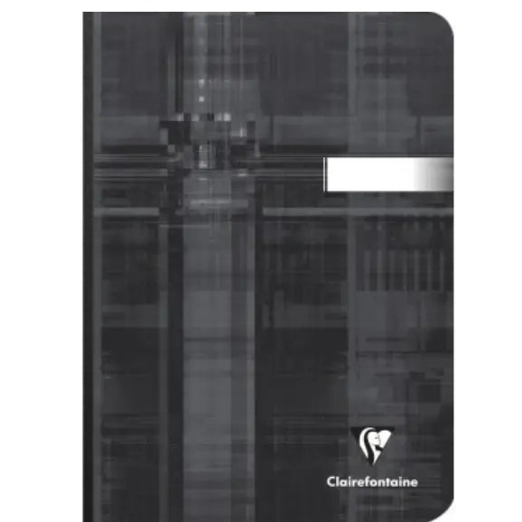 Cahier brochure dos toilé vierge -assortis- A5. 192 pages (14.8x21cm) CLAIREFONTAINE