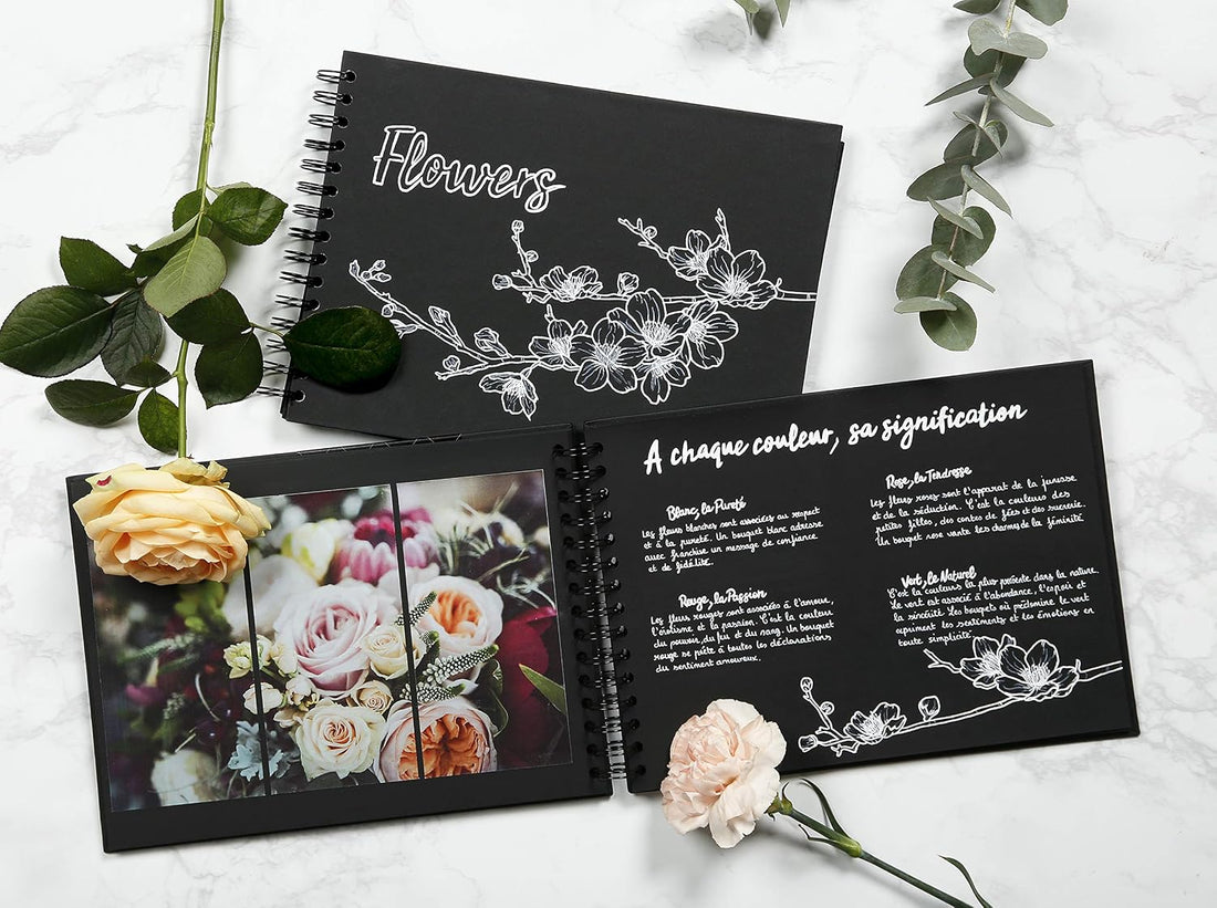 Album noir couverture rigide 40 feuilles 185G (21 x 16 cm) by CLAIREFONTAINE