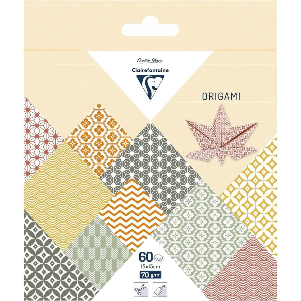 Kit Origami:  60F 10x10, 15x15, 20x20 - Automne CLAIREFONTAINE