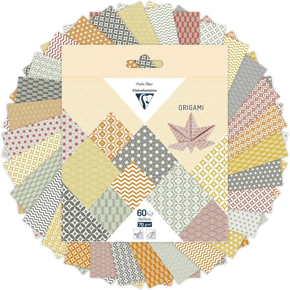 Kit Origami:  60F 10x10, 15x15, 20x20 - Automne CLAIREFONTAINE