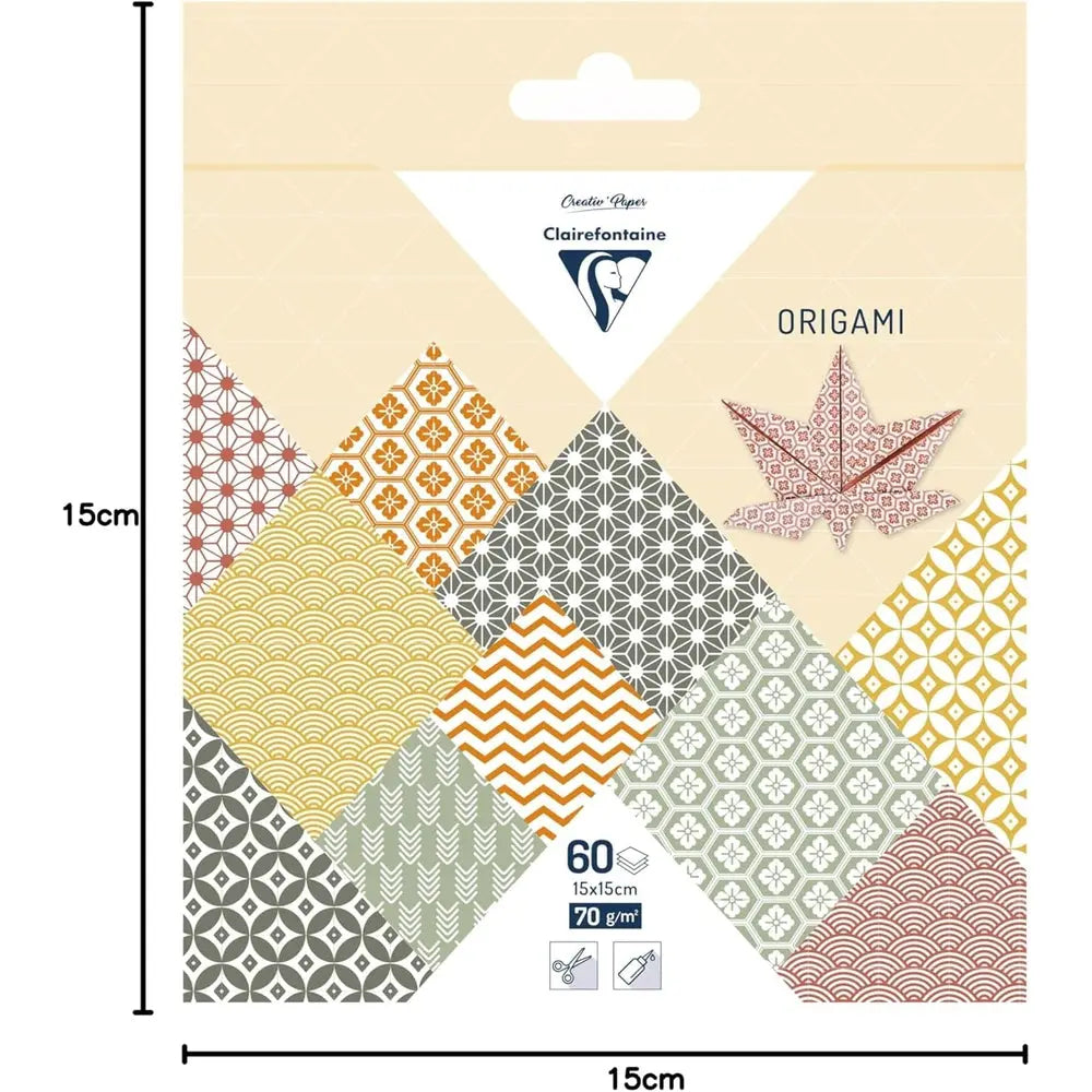 Kit Origami:  60F 10x10, 15x15, 20x20 - Automne CLAIREFONTAINE