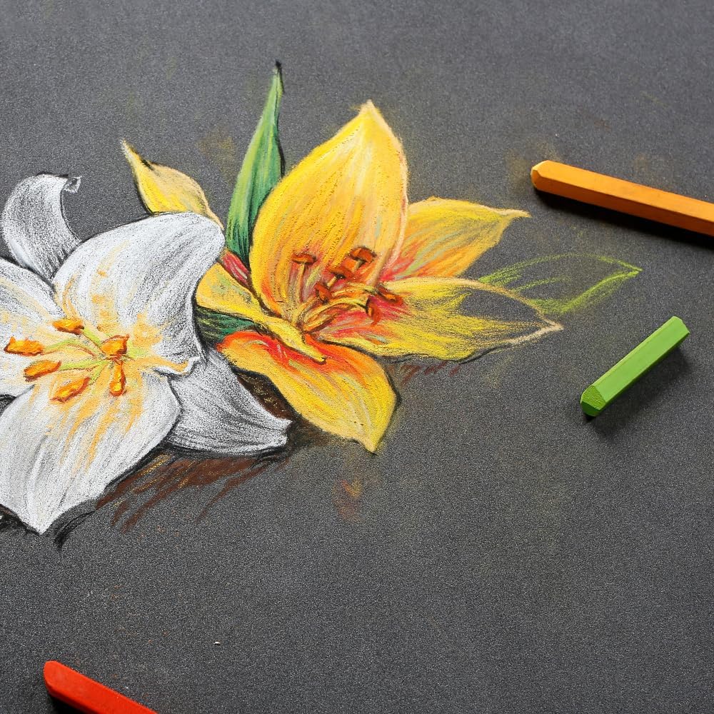 Bloc pastelmat N°6 360g  anthracite  12 feuilles 18x24cm