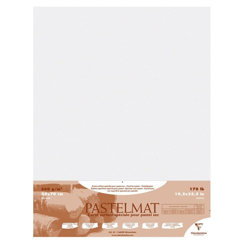 Pastelmat Pack of 5 Sheets 360g  White  19.7x27.5in