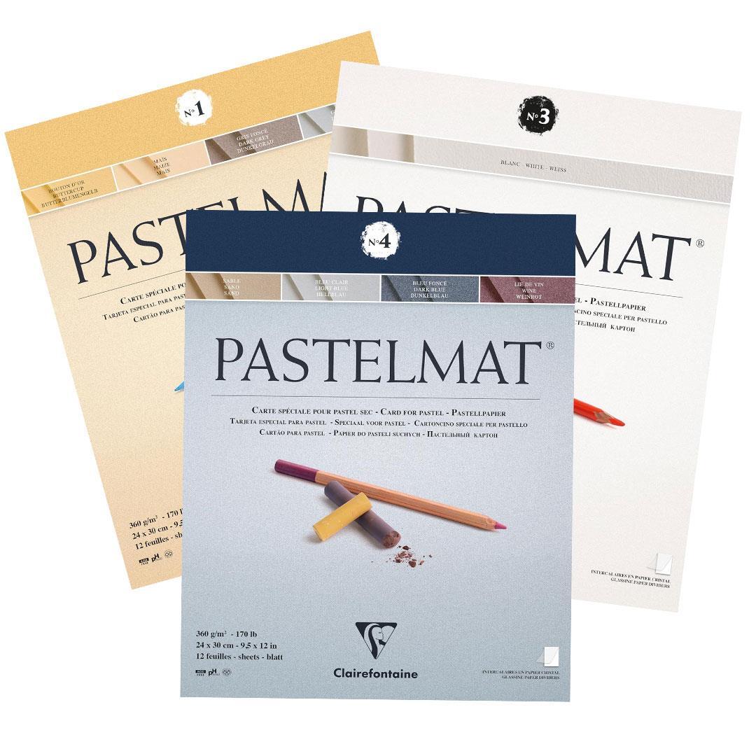 Pastelmat Pad N°1 360g  Assorted  12 Sheets 9.4x11.8in