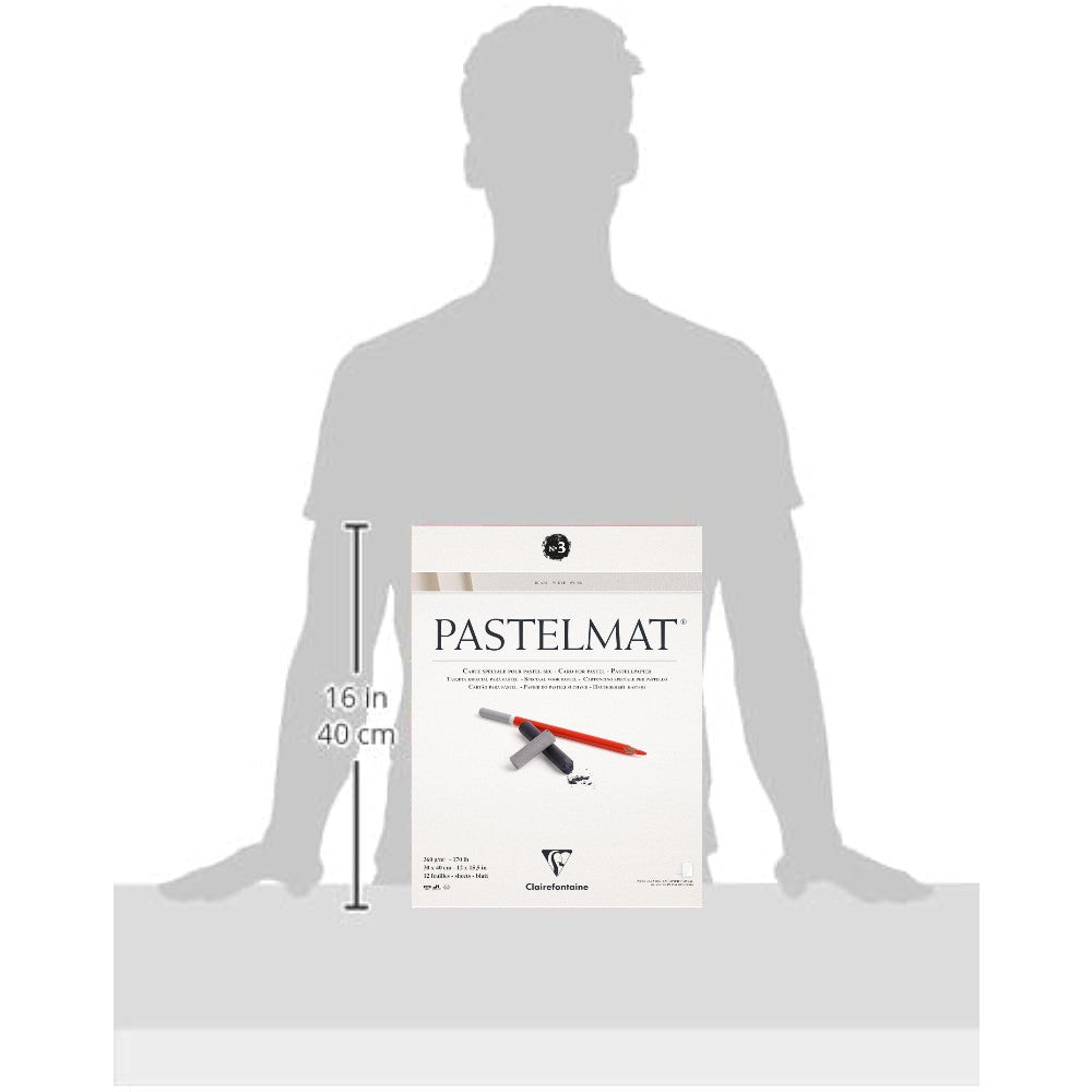 Pastelmat Pad N°3 360g  White  12 Sheets 11.8x15.75in