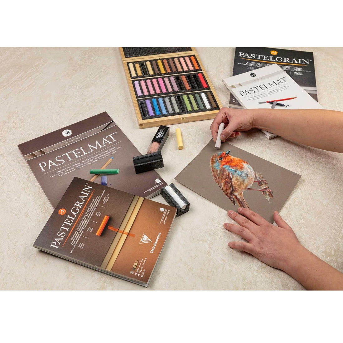 Pastelmat Pad N°7 360g  Anthracite  12 Sheets 7.1x9.45in