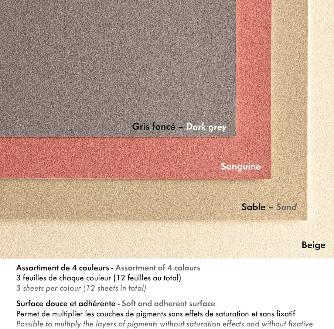 Pastelmat Pad N°7 360g  Anthracite  12 Sheets 7.1x9.45in
