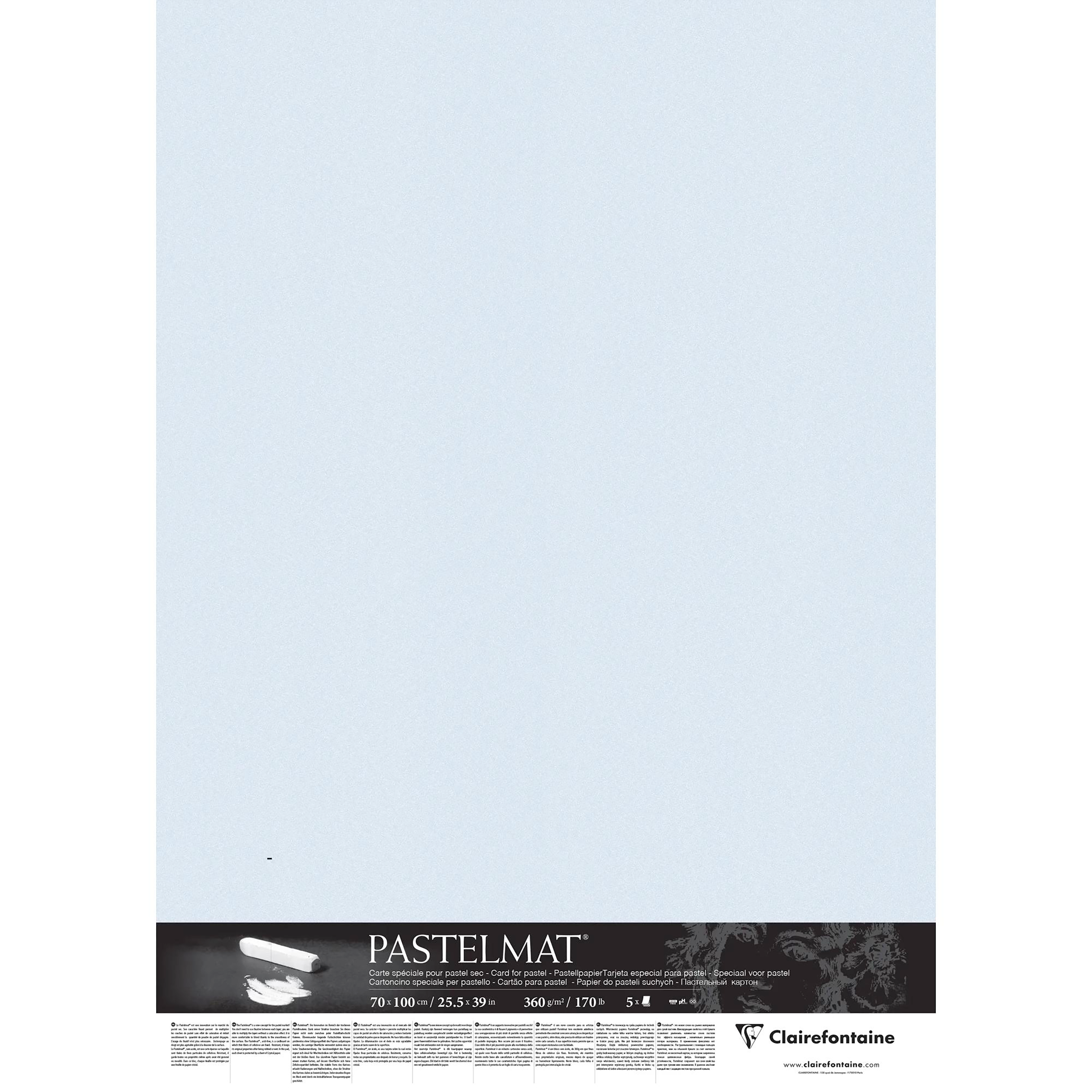 Pastelmat pack 5sh 360g light blue 70x100cm