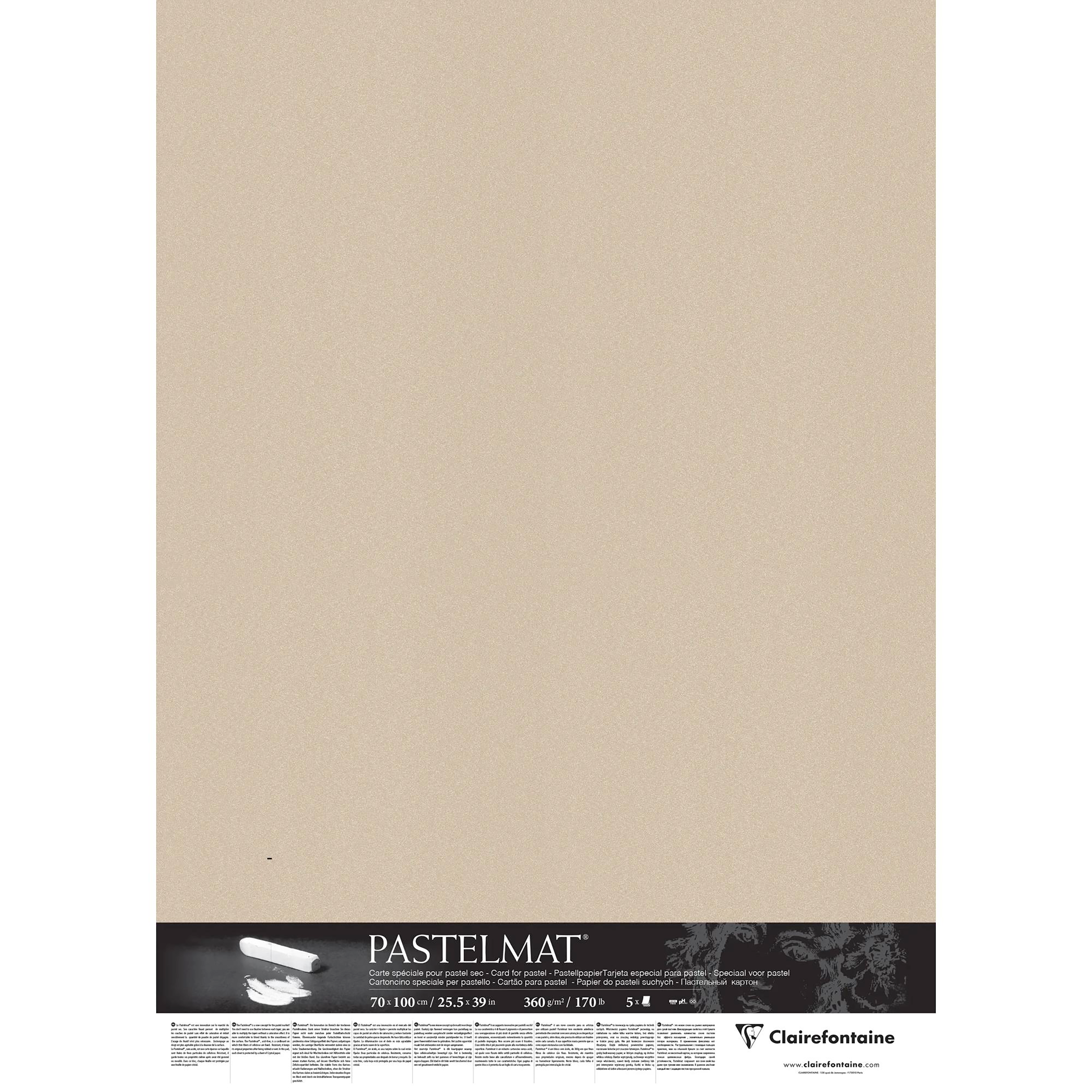 Pastelmat pack 5sh 360g sand 70x100cm